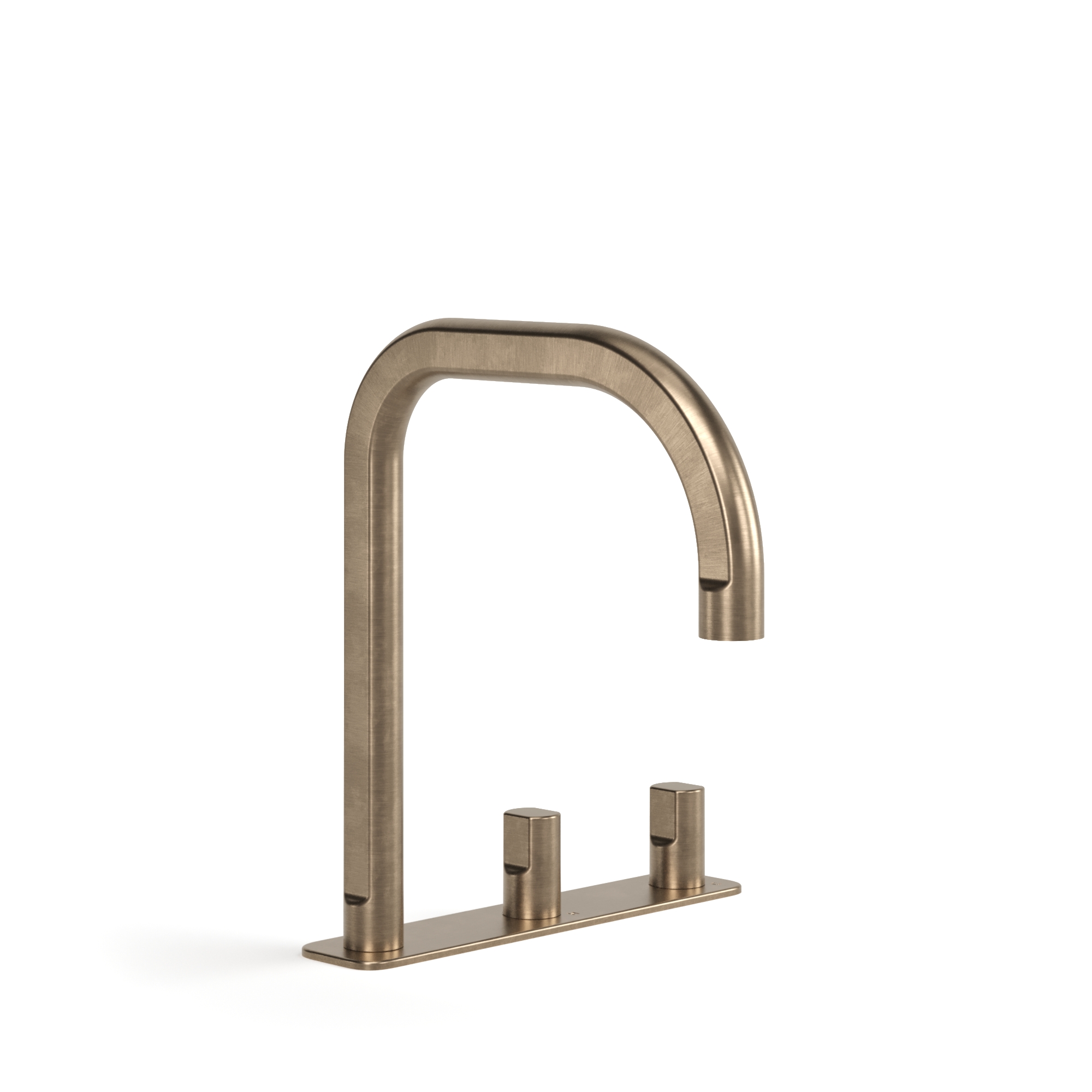 Figura Form Deck Mount Basin Tap Set