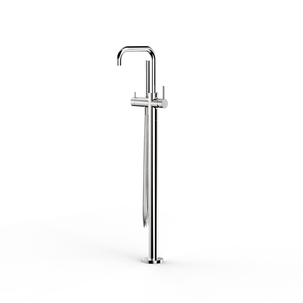 Pegasi Floor Bath Mixer Square, Micro