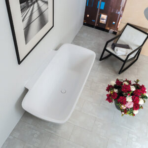 Silkstone Elbe Wall Bath