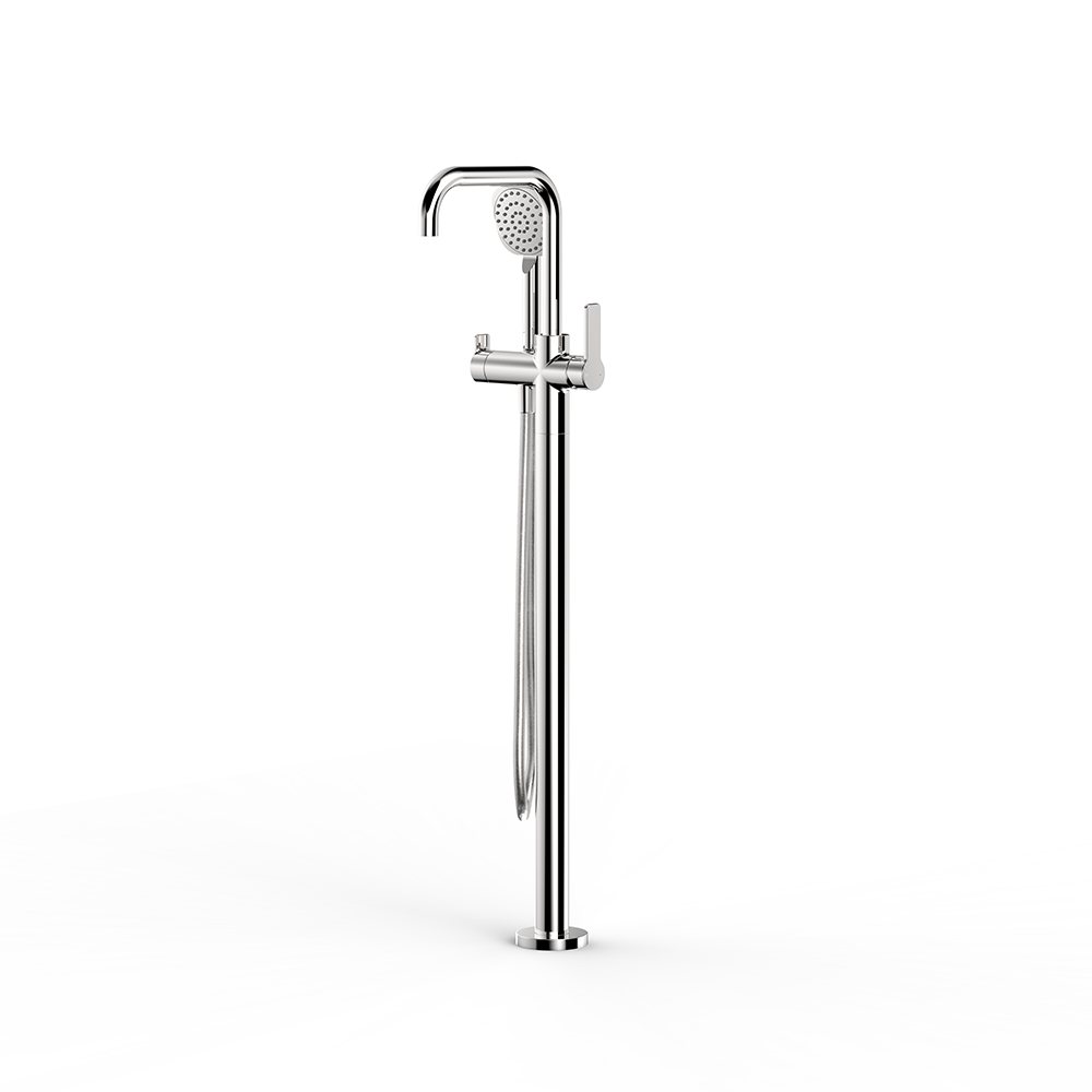 Zeos Floor Bath Mixer w. Handshower
