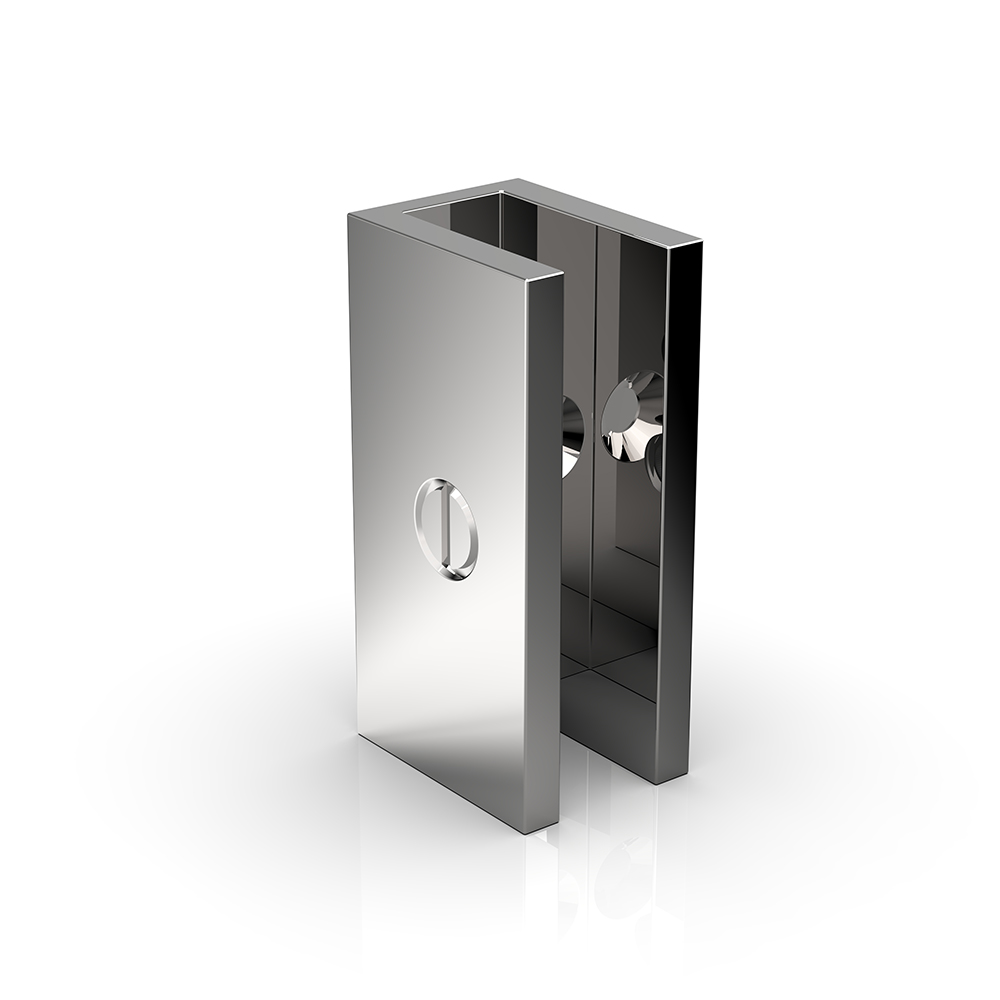 Shower U bracket, Glass-to-wall